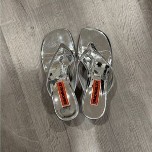 Simon Miller Beep Thongs in Silver
